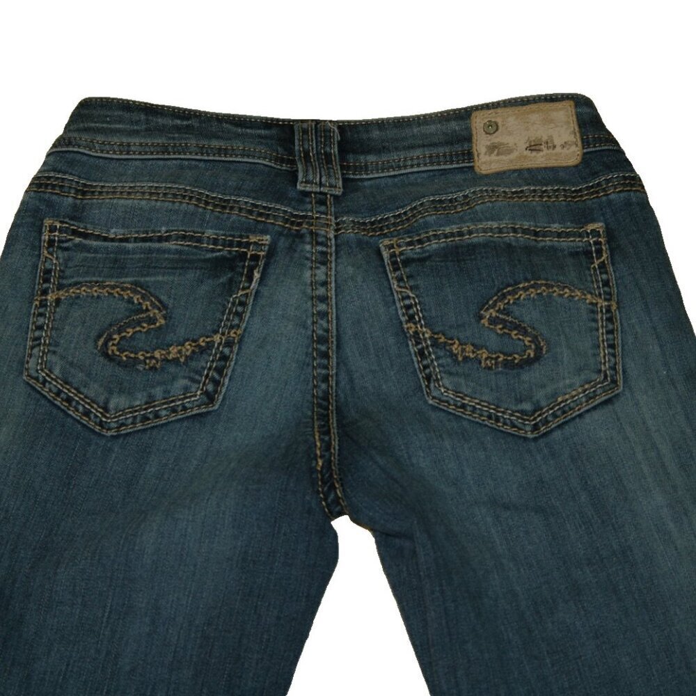 Silver Aiko Jeans 26x30 Bootcut Flare Denim Women - Picture 8 of 10